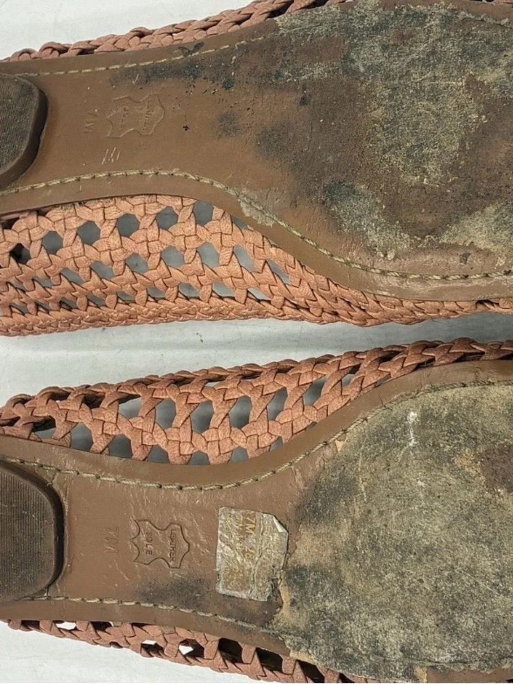 Tory Burch Woven Bow Flats in Tan